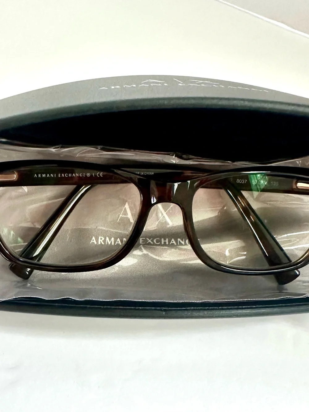 NEW Armani Exchange AX3006 8037 Tortoise Eyeglasses Frames 52-16-135 with Case 👓